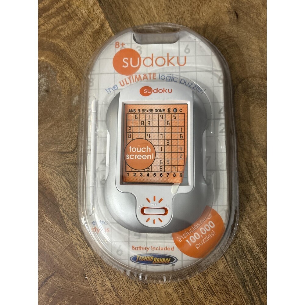 Techno Source Sudoku Handheld Electronic Game Ages 8+ 100000 Puzzles New Sealed